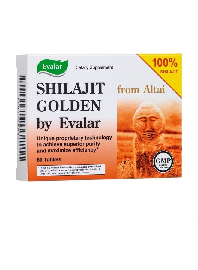 Evalar Shilajit Golden by Evalar Siberian Altai 60 Tabs - Image 1
