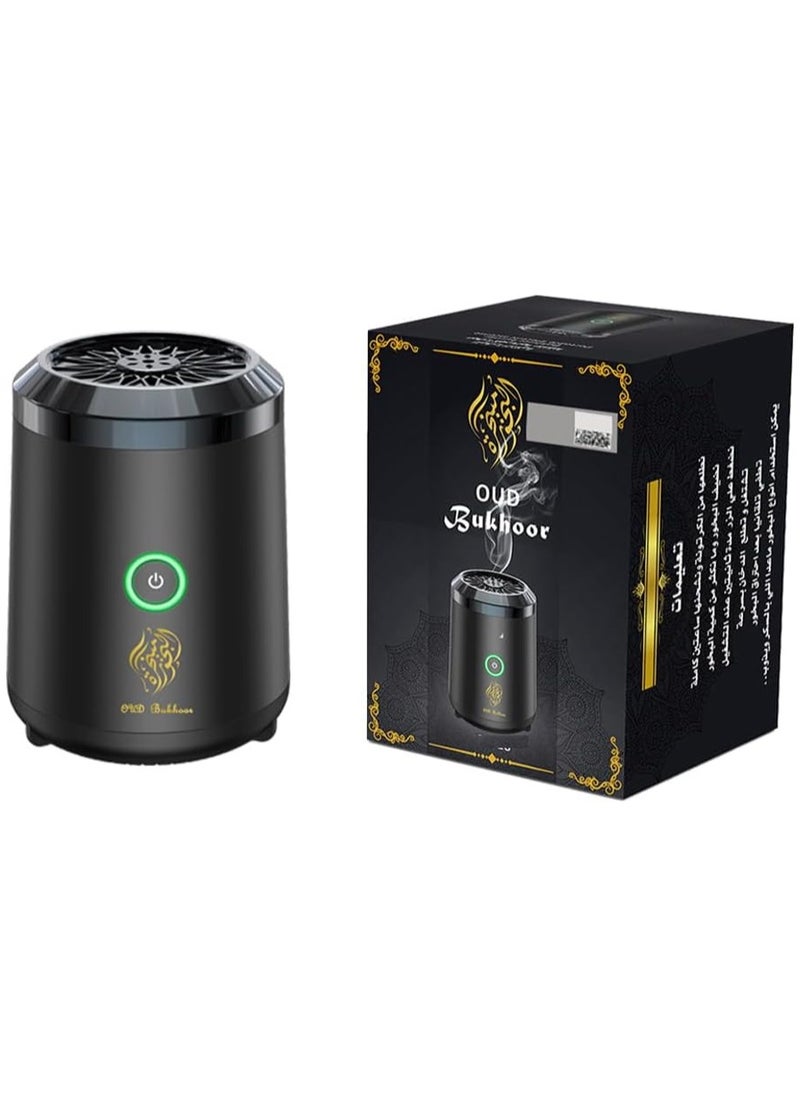 Oud Bukhoor Mini Bukhoor Burner, USB Rechargeable Incense Burner, Small Portable Aroma Diffuser, Electric Arabic Incense Holder for Home Office and Car  - Image 2