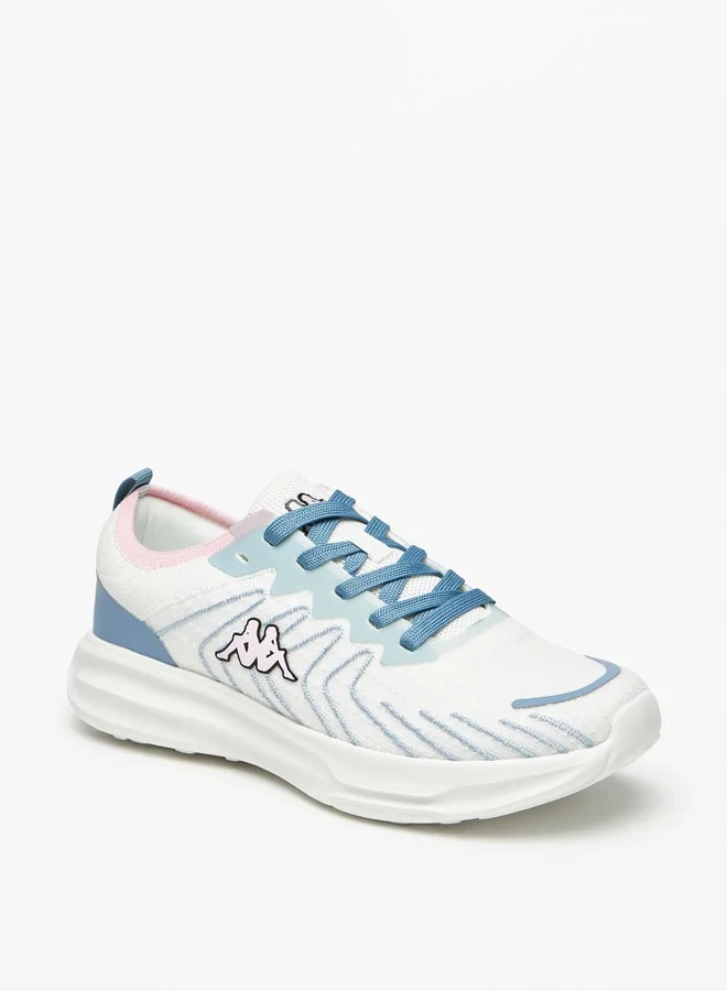 Kappa Women's Textured Walking Shoes with Lace-Up Closure