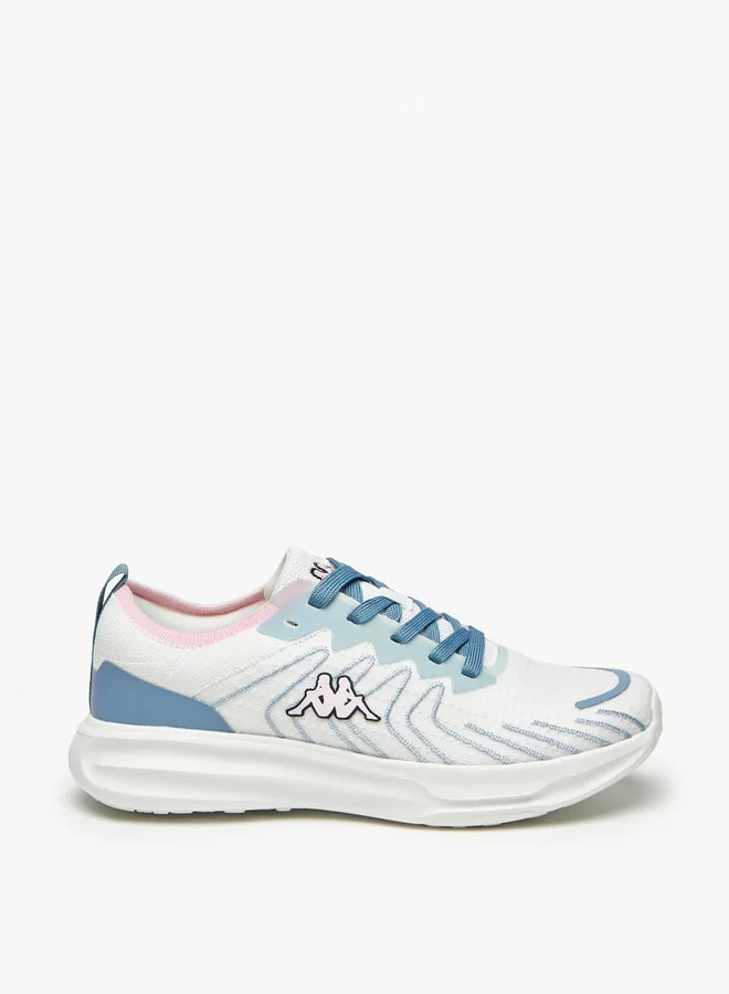 Kappa Women's Textured Walking Shoes with Lace-Up Closure