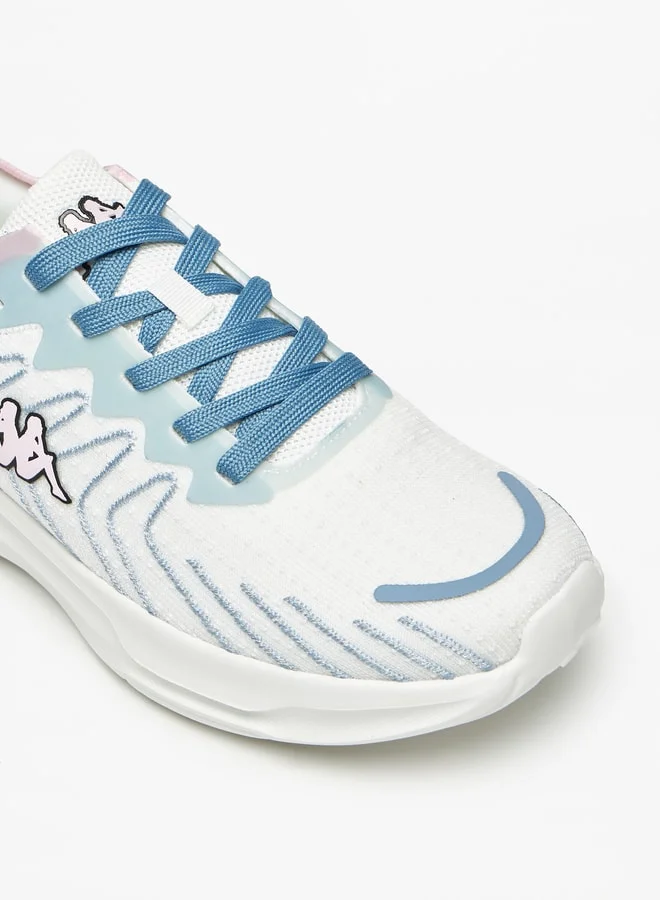 Kappa Women's Textured Walking Shoes with Lace-Up Closure