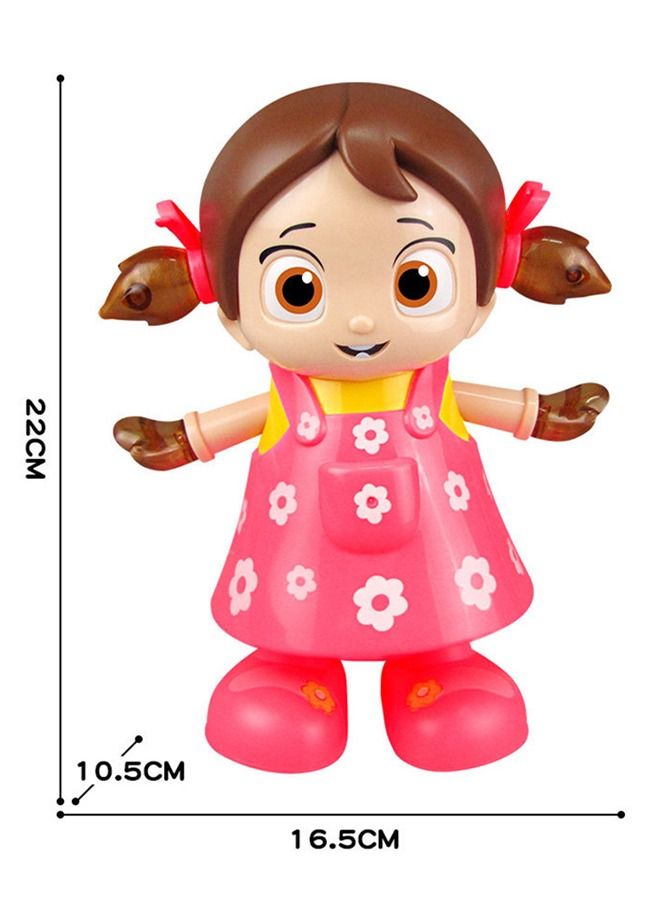 Dancing Girl Robot Toy For Kids With Colorful 3D Light Effects And Music  - Image 4