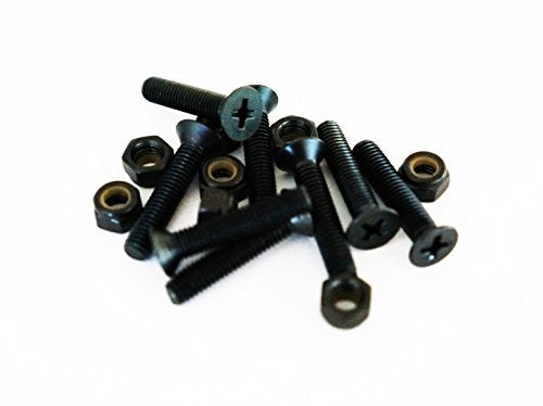 VJ Longboard Skateboards Cruiser Hardware Screws 1" 1.25" 1.5" 1.75" 2" Black Color (1.5") - Image 4