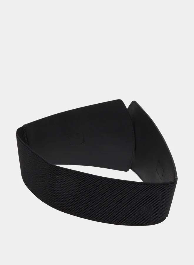Styli Styli Women Wide Belt with Buckle Detail