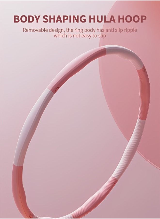 GROIC - 1.2KG Weighted Hula Hoop,Hula Hoops for Weight Loss,Waist Trainer Fitness Hula Hoop, 8 Section Adjustable&Detachable Design,Workout Hula Hoop - Image 1