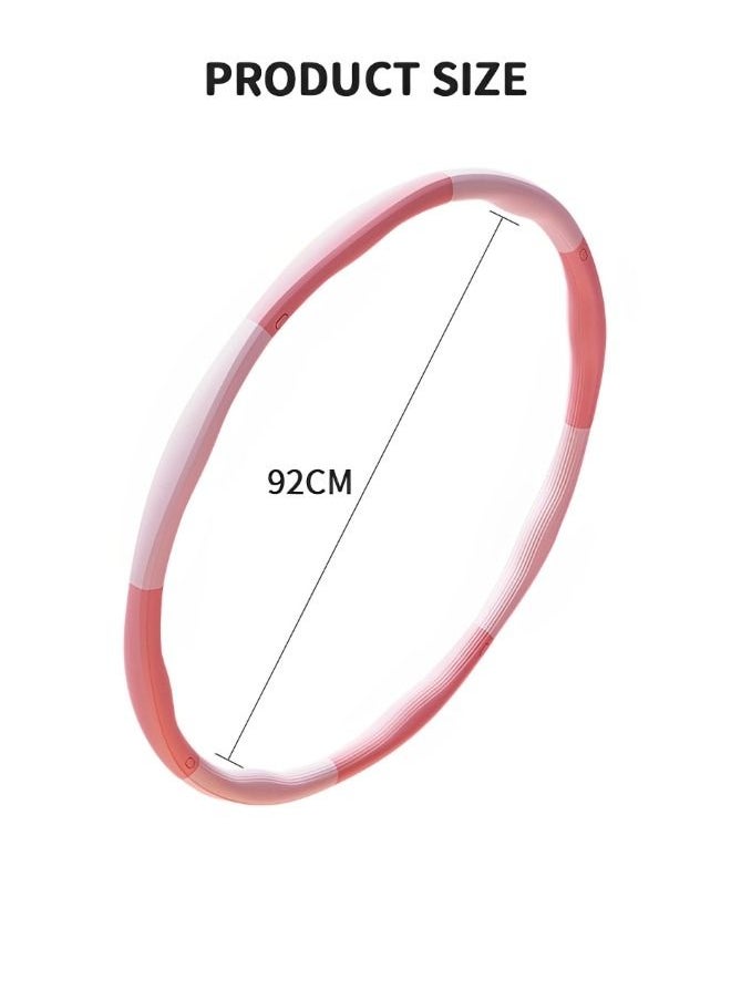 GROIC - 1.2KG Weighted Hula Hoop,Hula Hoops for Weight Loss,Waist Trainer Fitness Hula Hoop, 8 Section Adjustable&Detachable Design,Workout Hula Hoop - Image 1