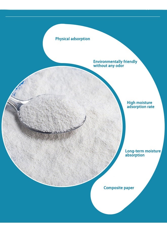 20 pieces of 10g Calcium Chloride Desiccant Packs, Transparent Desiccant, Storage Desiccant Packs, Moisture-Proof Packs for Spices, Jewelry, Shoeboxes, and Electronic Products - Image 3