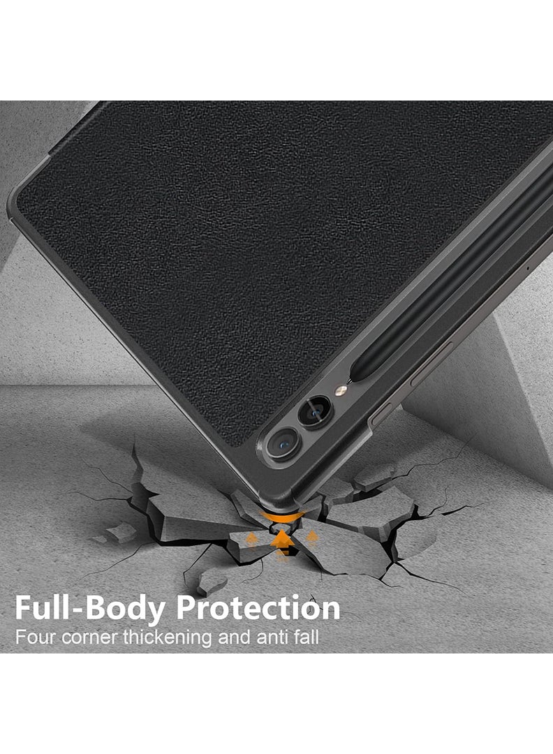 Theodor Protective Flip Case For Samsung Galaxy Tab S9 With Trifold Stand Auto Wake Sleep Shockproof Cover Camel wearing goggles - Image 3