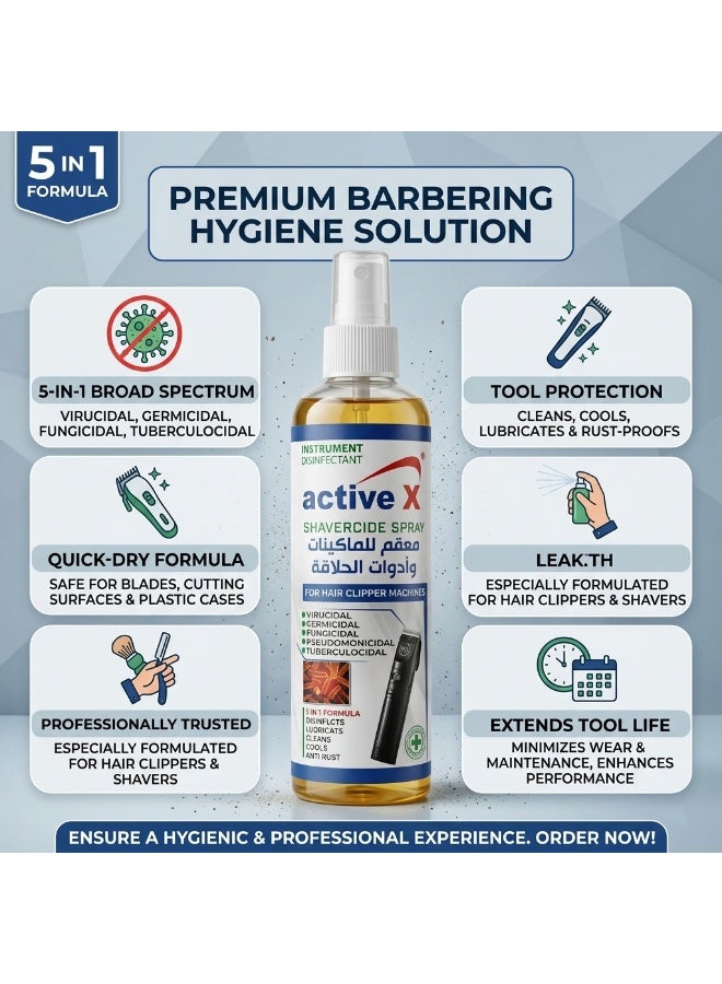 ActiveX ActiveCide Disinfectant Spray 250ml | Professional Instrument Sanitizer for Salon & Barber Tools | Isopropyl Alcohol Hygiene Spray - Image 4