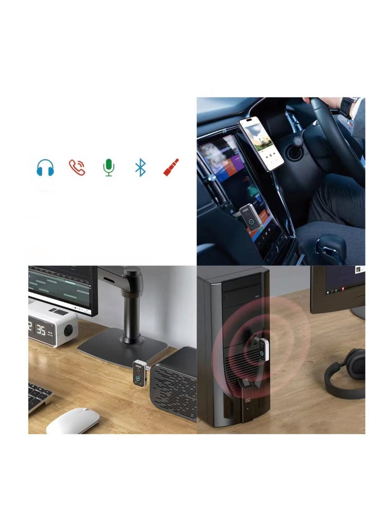 GO-DES Go Des GD-BT206 Wireless Audio Receiver Bluetooth 5.3 Adapter with Aux Input - Image 2