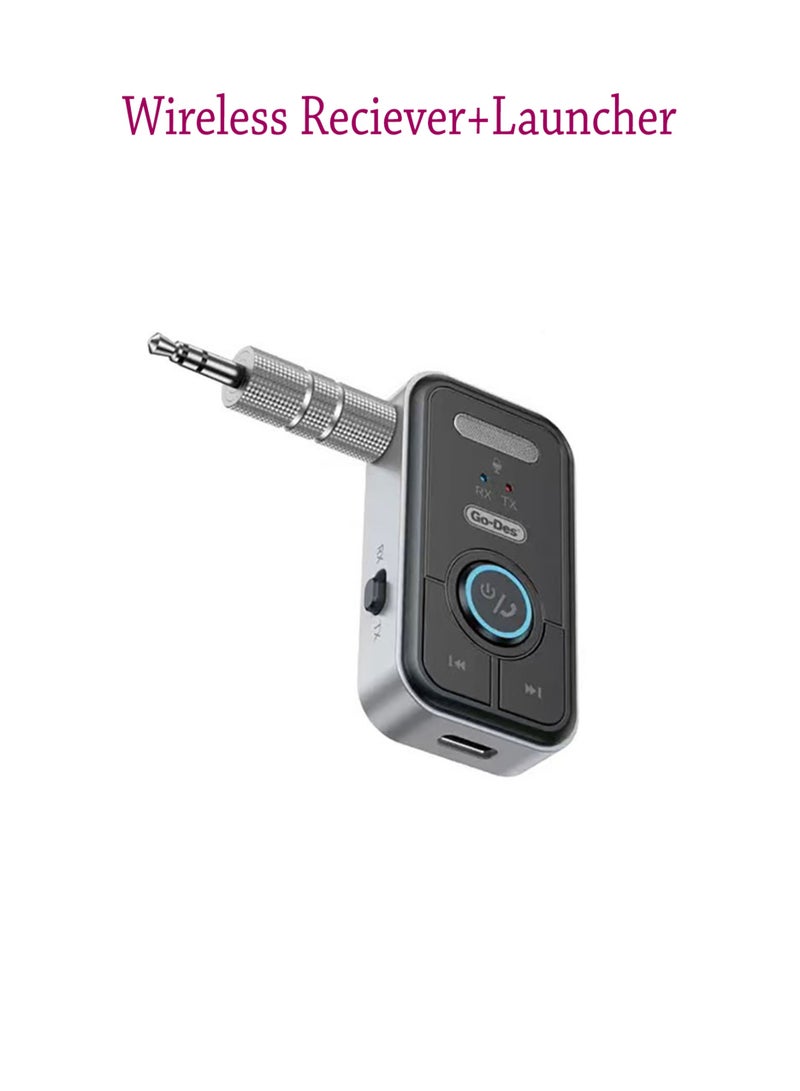 GO-DES Go Des GD-BT206 Wireless Audio Receiver Bluetooth 5.3 Adapter with Aux Input - Image 1