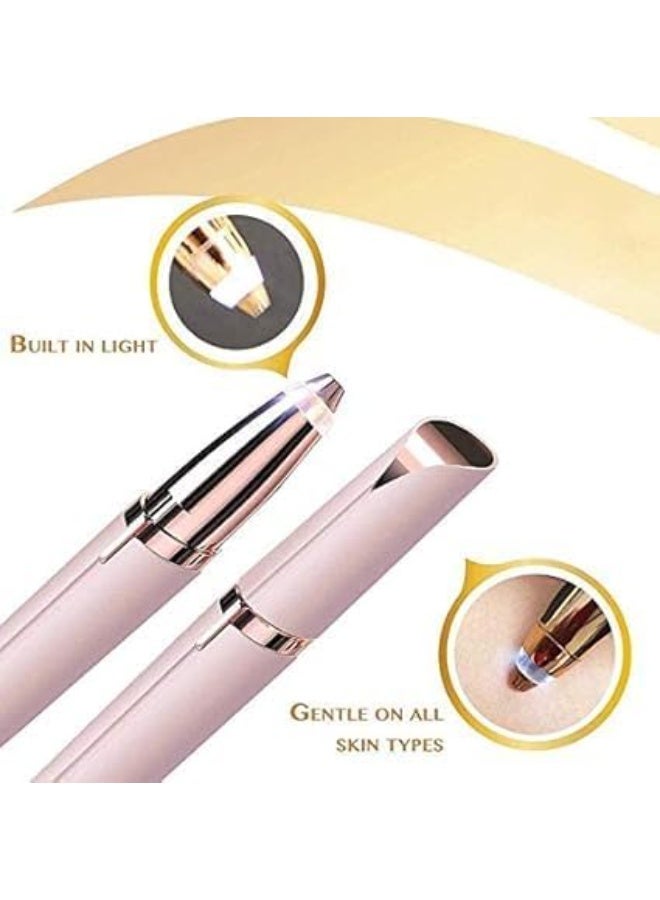 Flawless Electric Eyebrow & Facial Hair Remover for Women, Painless with Battery Light - Image 2