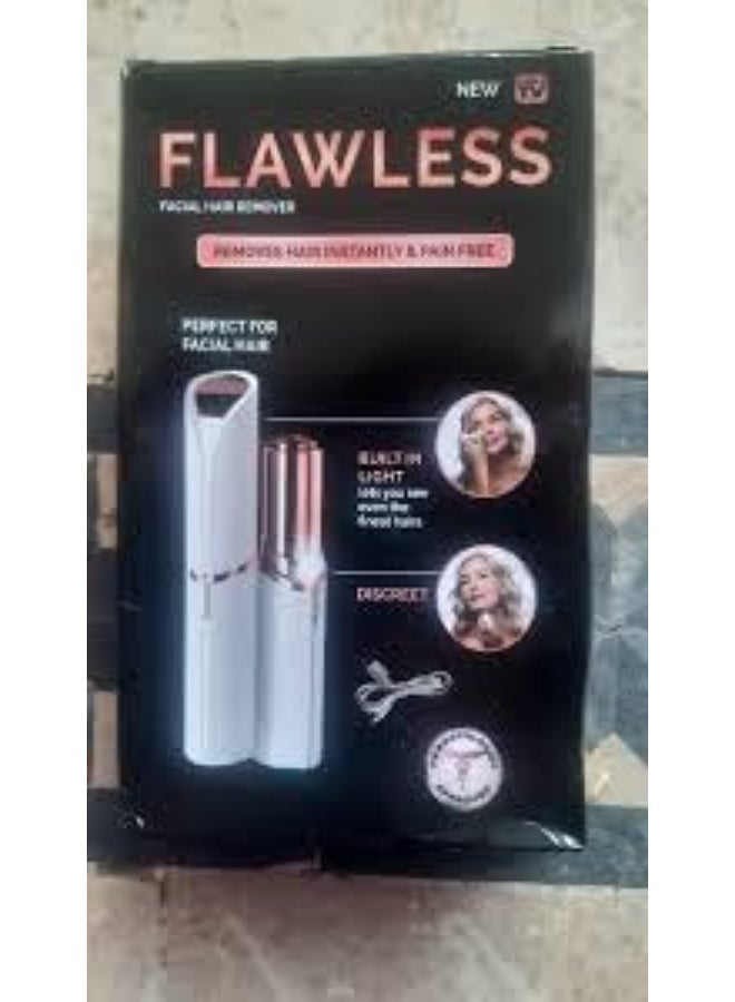 Flawless Electric Eyebrow & Facial Hair Remover for Women, Painless with Battery Light - Image 3