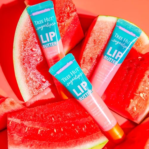 Tree Hut Watermelon Sugarlips Lip Butter, Hydrating Lip Care to Lock in Moisture & Nourish Lips, Smooth & Soft Finish, Holiday Gift & Stocking Stuffer, 0.52 fl oz - Image 2