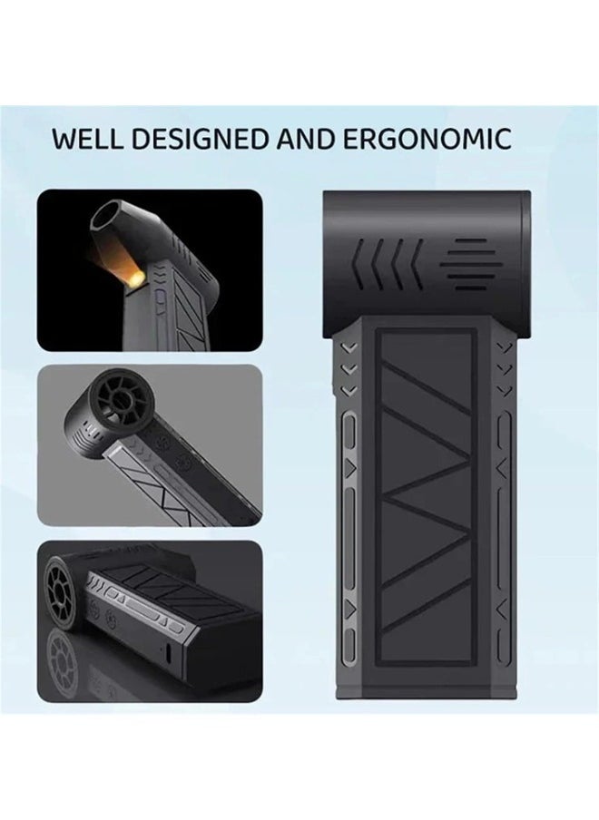 ShebSheb Jet Dry Mini Blower, 130000 RPM Portable Mini Turbo Fans, Super Jet Fan Adjustable Speeds and Rechargeable with Large Battery 5000 mAh  - Image 3