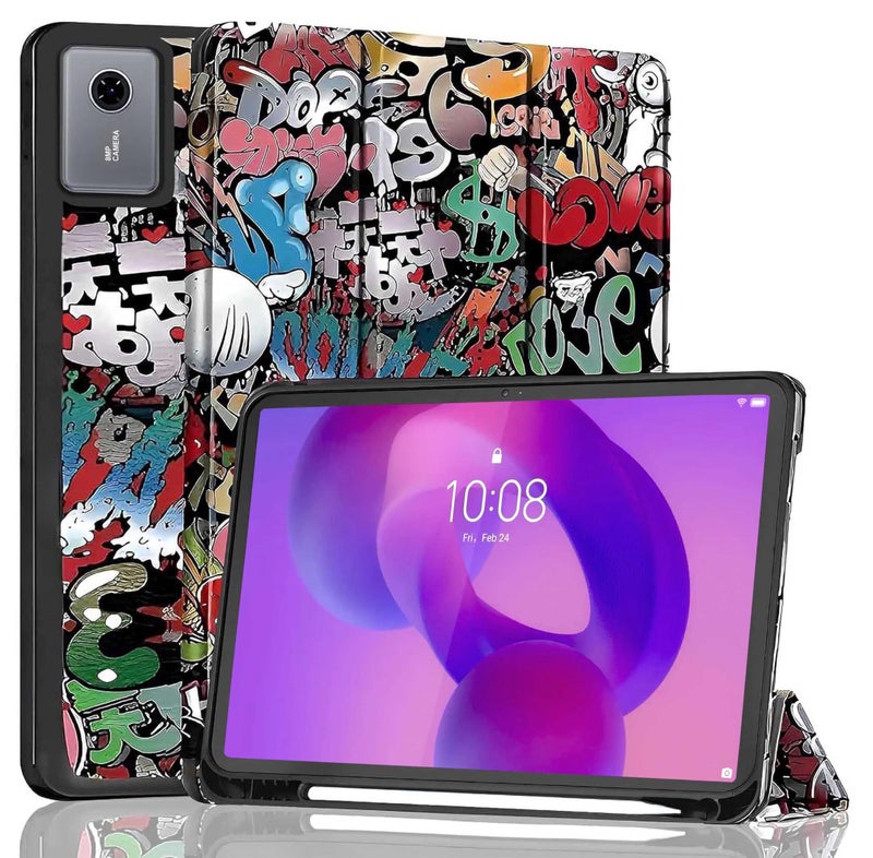 ProElite Cover for Lenovo idea Tab 11 inch 2025 case Cover, Soft Flexible Flip Case Cover for Lenovo idea Tab 11 inch 2025 with Pen Holder [Recoil Series] - Hippy - Image 1
