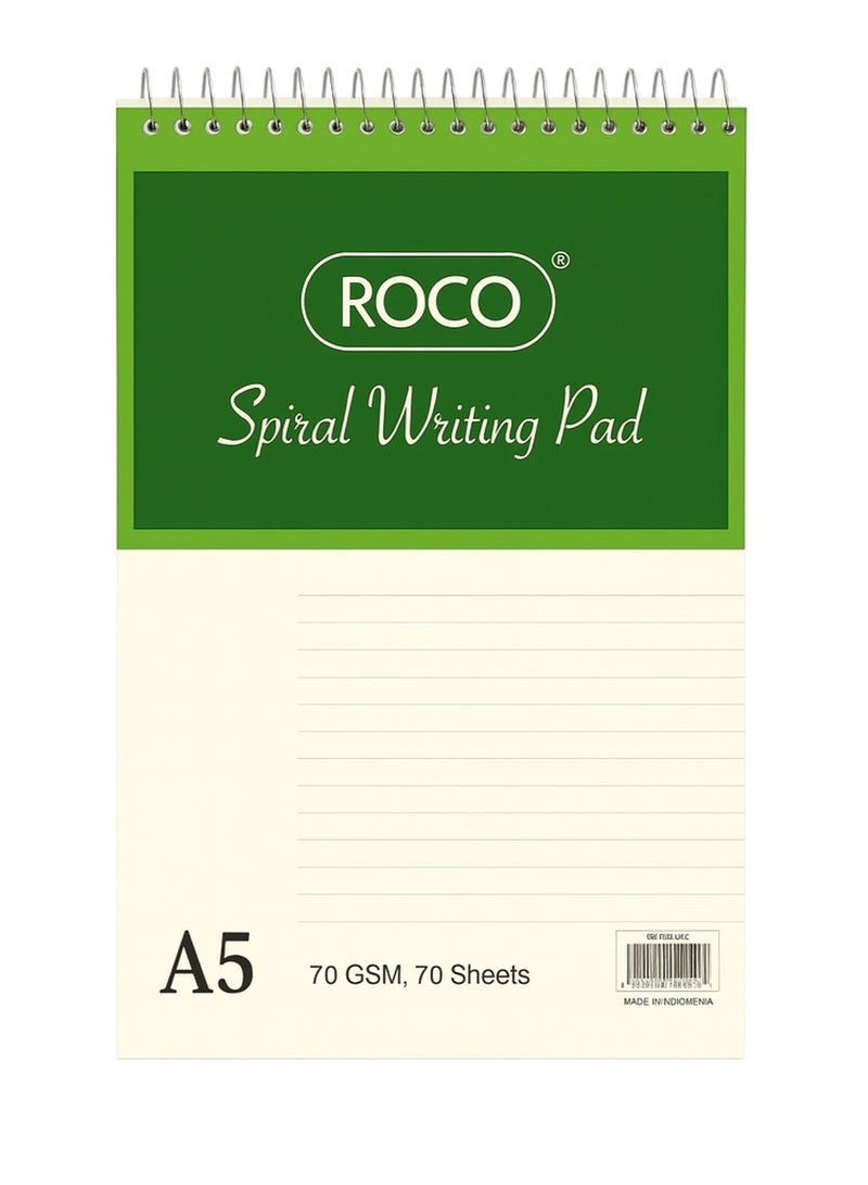 ROCO Record Book A5, 70 Sheets, Smooth Writing, Durable, Office, School, Home Use - Image 1