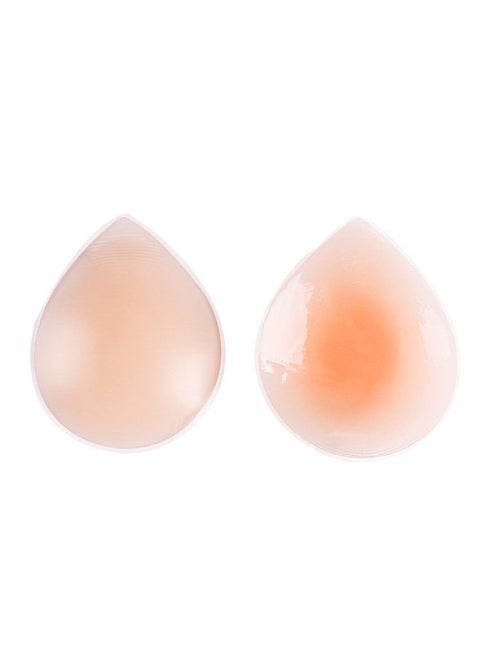 Pair Drop-shaped Nipple Patches Private Part Protector Invisible Skin Tone Anti-bump Breast Lift Waterproof Swimming Bikini Paste