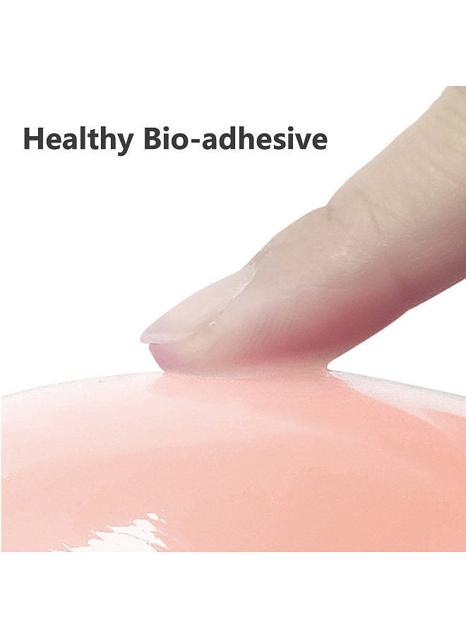 Generic - Pair Drop-shaped Nipple Patches Private Part Protector Invisible Skin Tone Anti-bump Breast Lift Waterproof Swimming Bikini Paste - Image 1