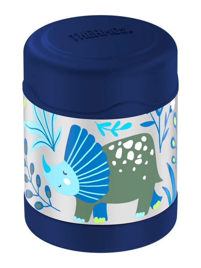 ترموس حافظة طعام ستانلس ستيل للأطفال - ديناصور - ٢٩٠ مل