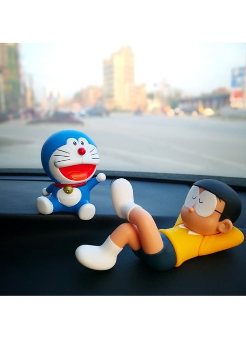Doraemon Robot Cat Ornament by Nobita Nobita in Car