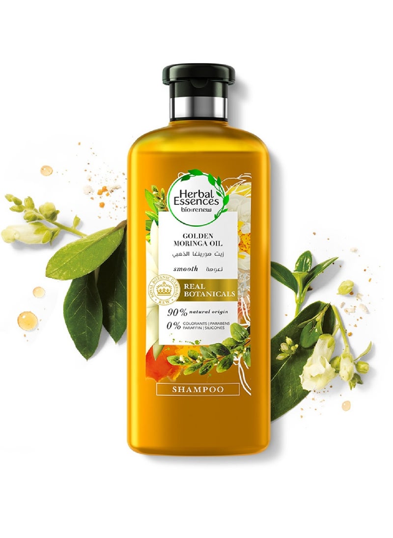Herbal Essences شامبو هيربل إسنسز بايورينيو بزيت المورينجا الذهبي، 400 مل، قطعتان  - Image 2