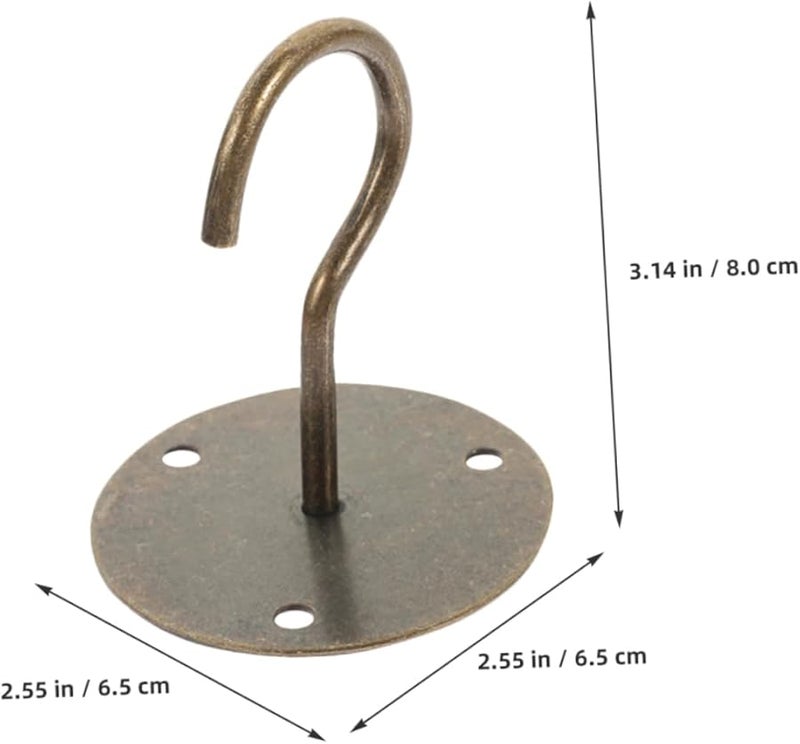 خطافات نباتات معدنية عتيقة، علاقات سقف متينة لأواني النباتات الداخلية ومرابي الحائط - Image 3