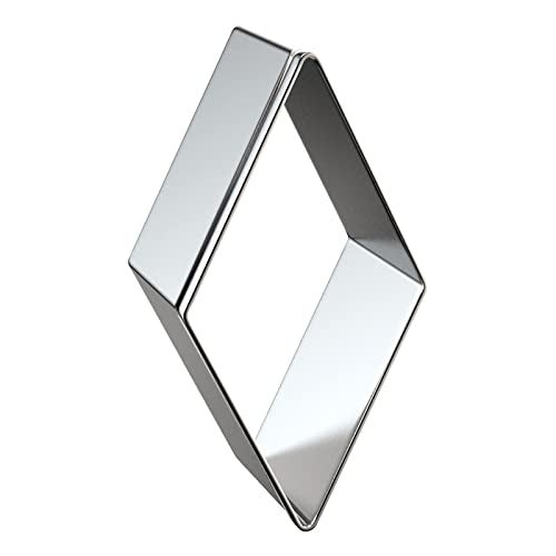 QAAQS Rhombus Diamond Cookie Cutter Set - 4 Piece Assorted Sizes (5 Inch, 4 Inch, 3 Inch, 2 Inch) - Stainless Steel - Image 4