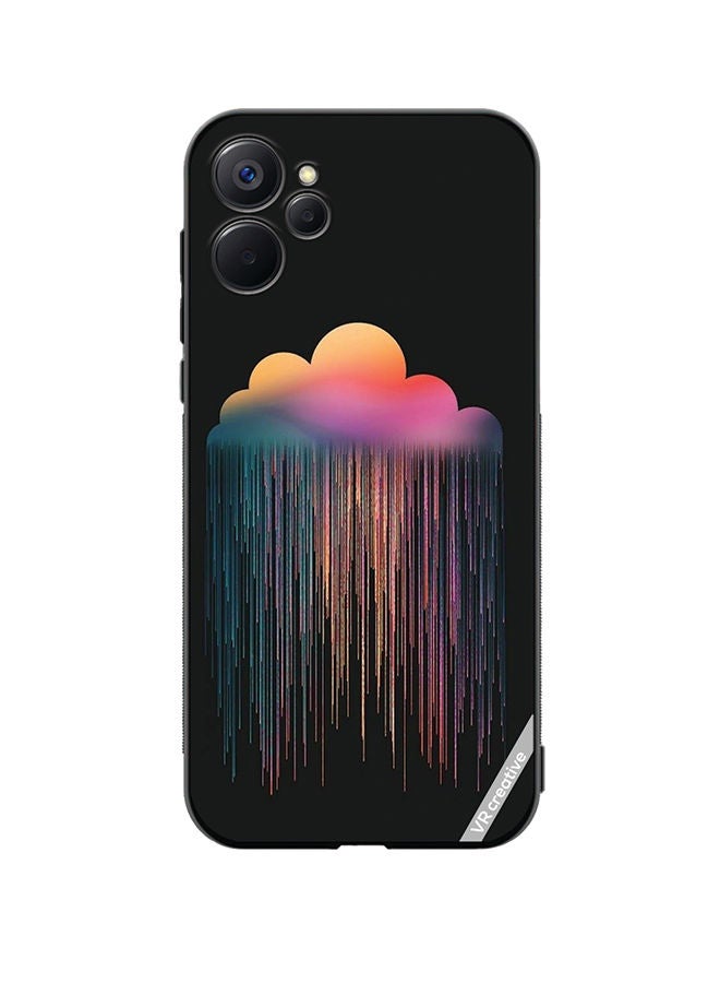 VR CREATIVE Protective Case Cover For Realme 9i 5G Colourfull Rain Design Multicolour - Image 1