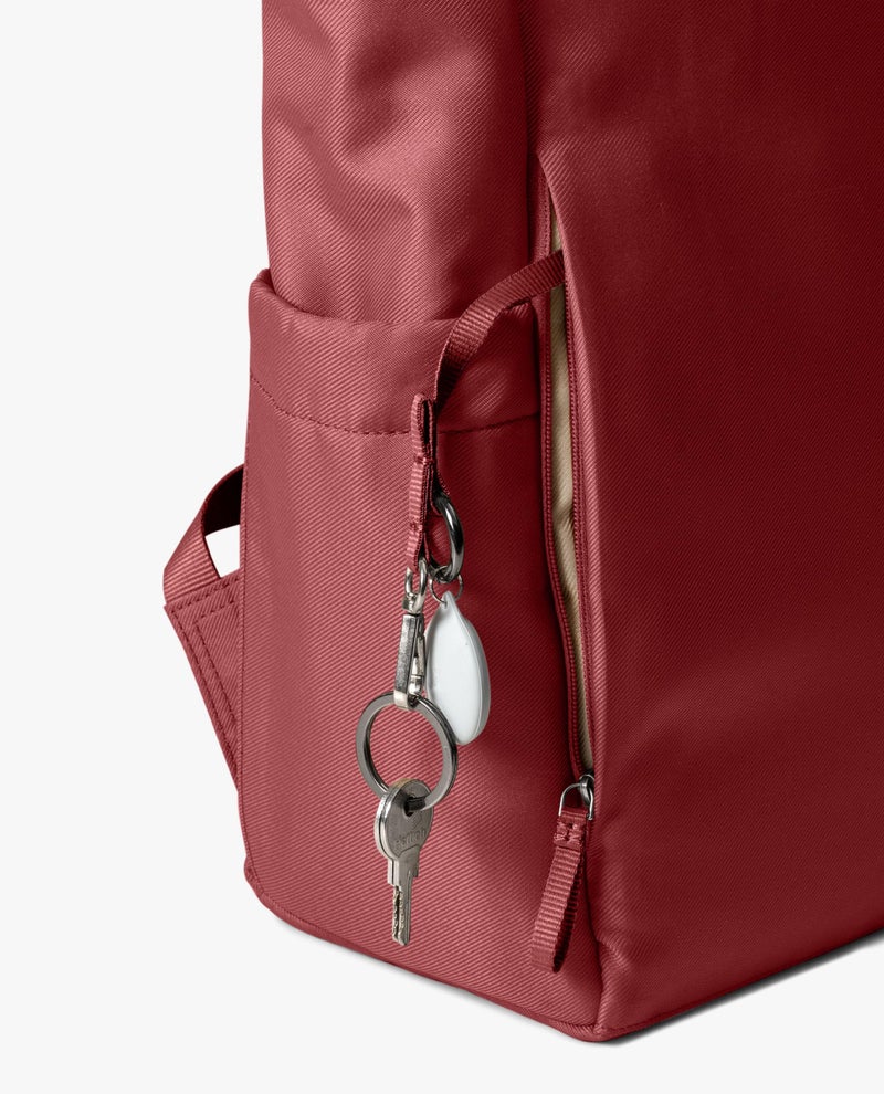 DailyObjects PET Charcoal-Red Clay Miles Roll Top Backpack (17L) for Office & Daily Use| 100% Recycled | Travel Bag | Fit any Laptop Upto 14 Inch | Multifunctional Adjustable Straps & G-Hook closure - Image 5