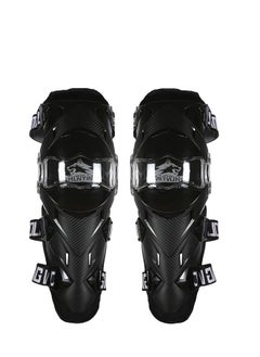 Pair of Racing Knee Shin Guards MTB Biking Motorcycle Motocross Protective Gear| KNEE PROTECTOR - KN01 Black
