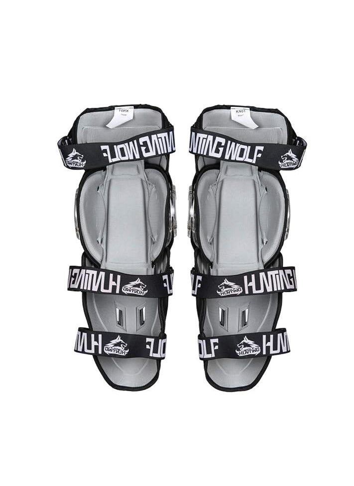 Generic - Pair of Racing Knee Shin Guards MTB Biking Motorcycle Motocross Protective Gear| KNEE PROTECTOR - KN01 Black - Image 1
