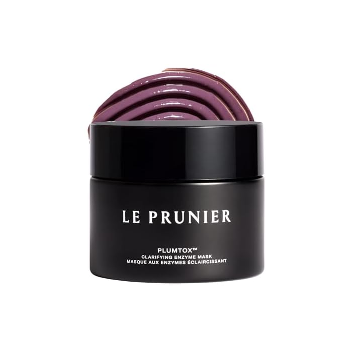 Le Prunier Plumtox™ Clarifying Enzyme Face Mask | Gentle Exfoliating AHA BHA PHA Treatment with Midnight Muir® Plum Extract | Hydrating Brightening Pore Refining Vegan Clean Skincare | 2 fl oz