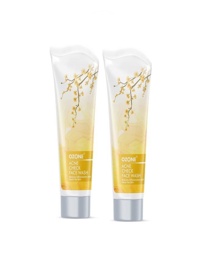 Ozone Acne Check Face Wash 100 G + Ozone Acne Check Hydrant 100 G - for Oily & Acne Prone Skin - Image 1