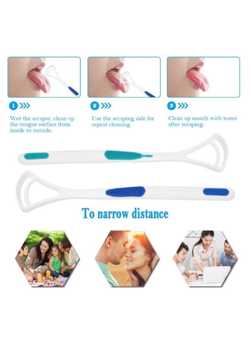 Life Time 2-Piece Tongue Cleaning Scraper Portable Reusable Tongue Scraper Tongue Cleaner for Oral Cleaning and Reducing Bad Breath - Image 5