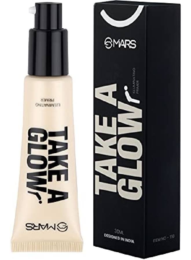 Mars برايمر هايلايتر مضيء يدوم طويلاً من Take A Glow بسعة 30 مل (ضوء القمر) - Image 4
