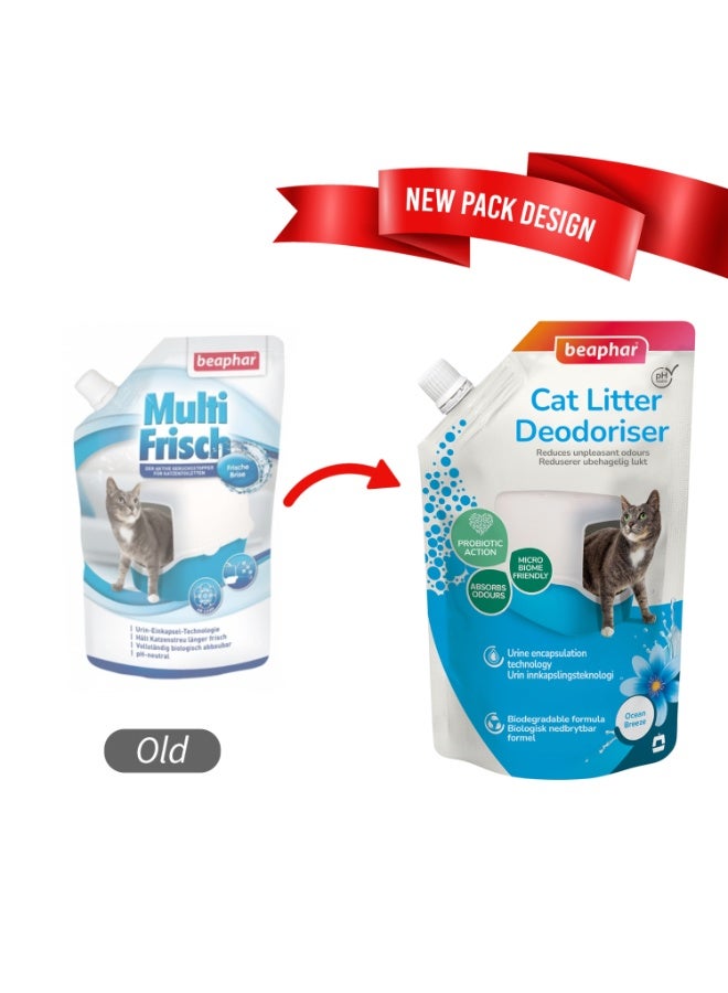 بيفار مزيل روائح متعدد الانتعاش - نسيم المحيط 400 جرام لفضلات القطط - Image 1