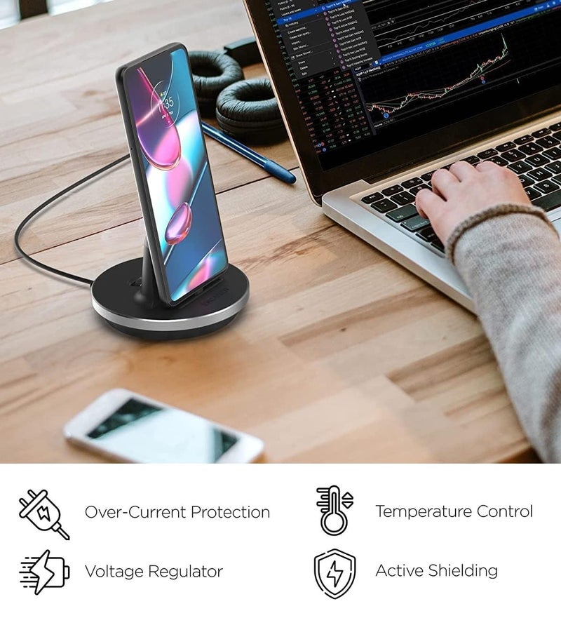 Encased iPhone Charger Dock, Fast Charge Desktop Charging Stand (case Compatible) DockMate² MFI Certified Lightning Charger (Fully Adjustable Design) - Image 3