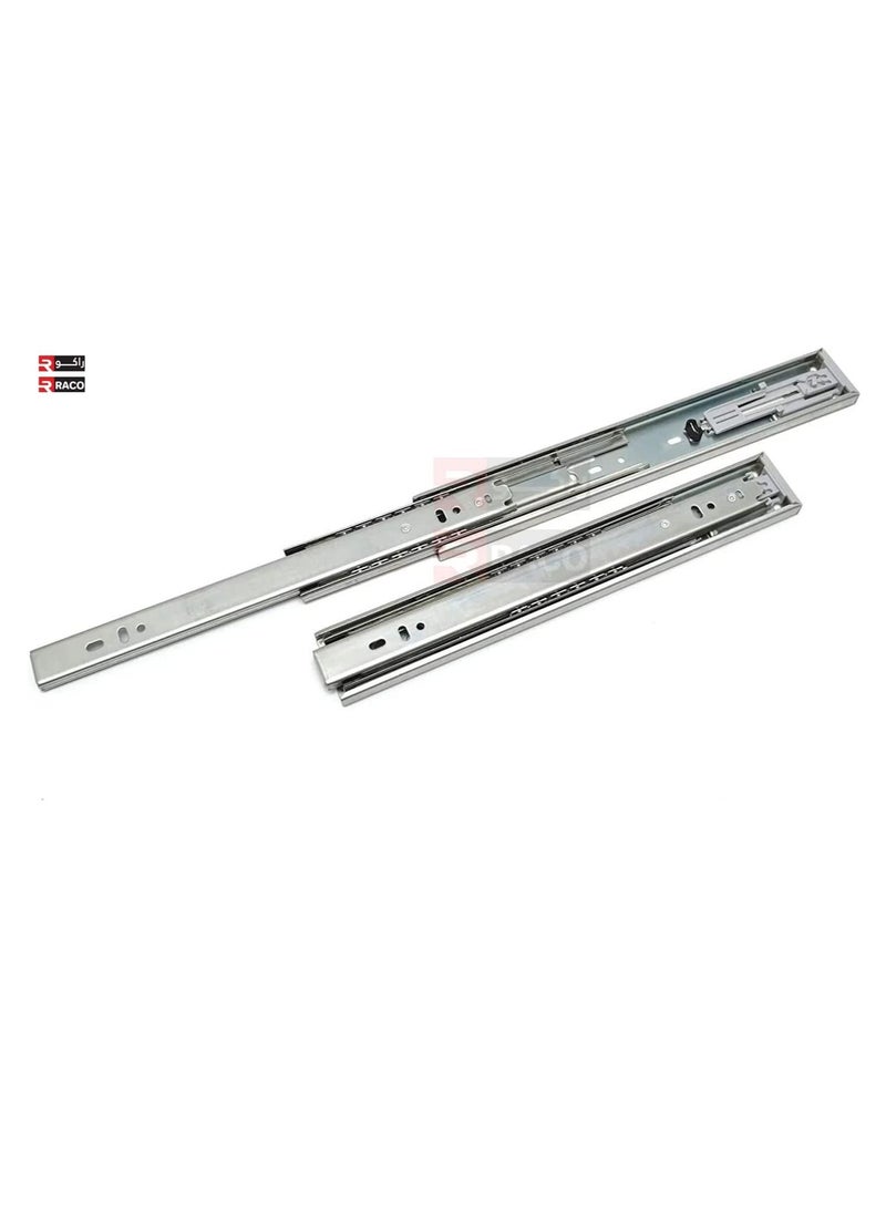 RACO RACO Sliding Drawer Rail 1 Pair Full Extension Track Rail for Cabinets Dresser Wardrobe Kitchen Trash 20 INCH, Soft Closing - Image 2