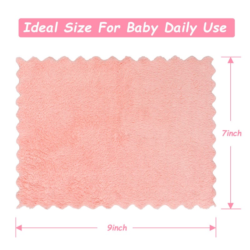 Orighty Baby Washcloths 24-Pack (7''x9''), Microfiber Coral Fleece Baby Towels, Super Soft and Absorbent Wash Cloths for Newborns, Infants and Toddlers, Gentle on Delicate Skin for Face Hands and Body - Image 5