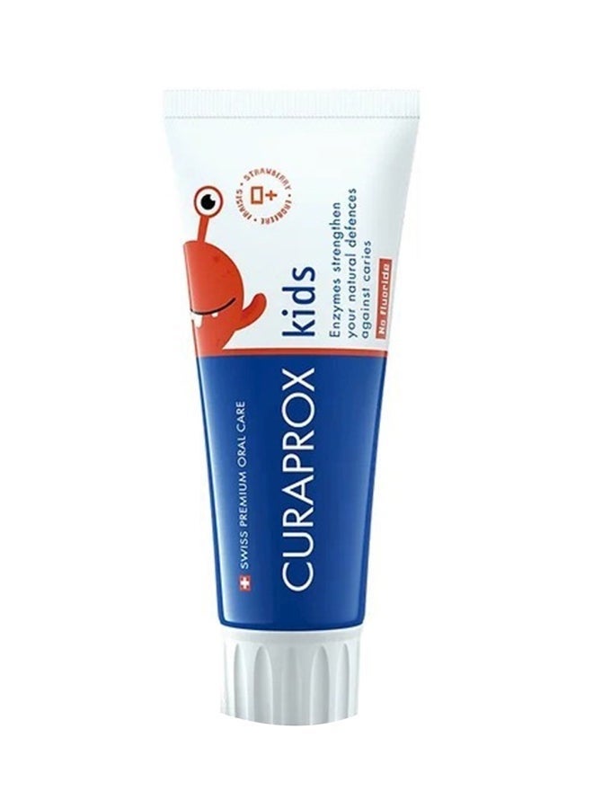 CURAPROX Kids Children Toothpaste Without Fluoride, Strawberry