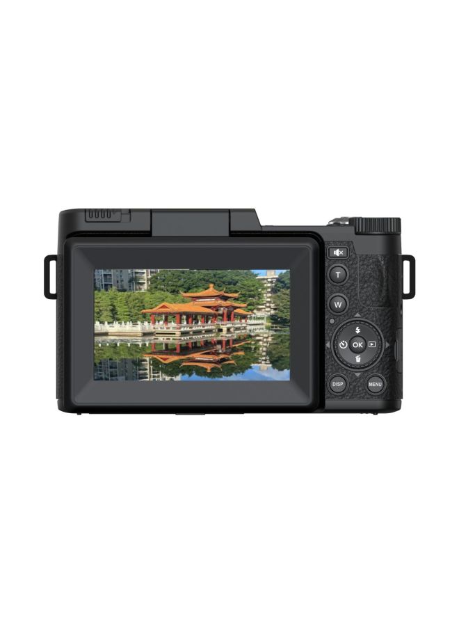 Generic 5K English Version 64 Million Pixel Camera Video Camera Full HD With Flip HD Screen R2H-Body Color:White Standard English Version - 5k + Battery (2 Batteries In Total) + 64gb Card  - Image 4