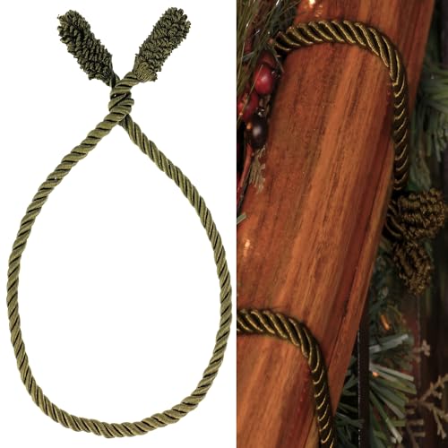 Haute Decor Decorative Garland Twist Ties, 6 Pack, 20 inches (Olive Green) - Hang Garland, Lights, Decorations - Image 1