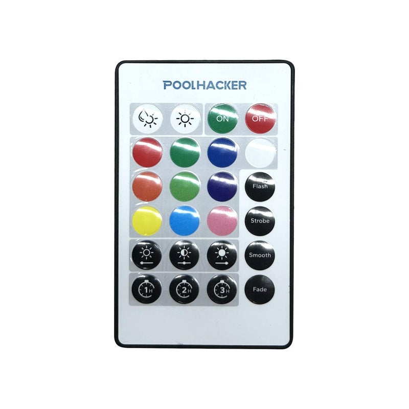 PoolHacker Remote Control for Poolside Solar Lights, Solar Pool Fountain Light