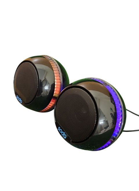 USB RGB Speaker – High-Quality Stereo Sound with Stylish Lighting for Gaming & Desktop Use