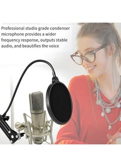 General Condenser Microphone Professional 48V Dedicated Large Diaphragm Full Metal Microphone Studio Microphone for Recording Podcasts, Voice Streaming, Home Recording Studio  - Image 3