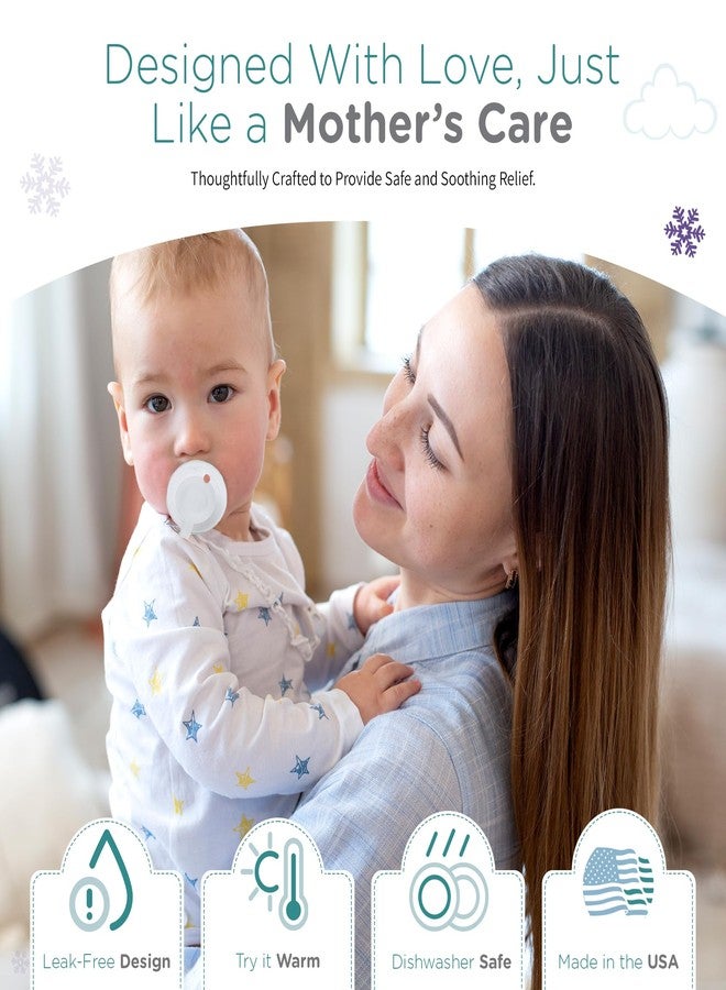 Nippii Freezable Pacifier for Baby Teething Relief - Safe Infant Teether with Cooling Effect - Easy to Clean, Medical Grade Soft Silicone - BPA Free - for Babies 0-9 Months - Made in USA - Image 3