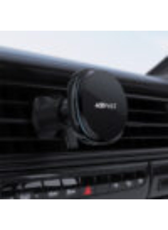 ACEFAST Fast Wireless Charger Magnetic Car Holder D31, 10W / 15W Output, Multi-angle Adjustment, Secure Air Vent Hook Clip, Powerful Magnets - Black - Image 5