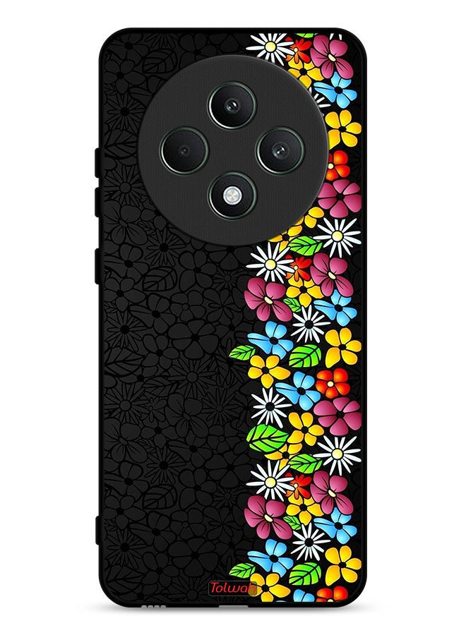 Tolwak Oppo Reno12 F 5G Protective Case Cover Flowers Line - Image 1