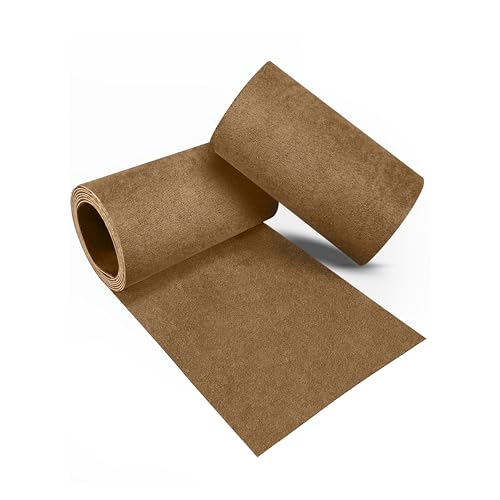 Azobur Velvet Repair Patch, Self-Adhesive Flannel Fabric Patch, Multi Colors, Microfiber Patch，Can be Used to Patch Sofas, Car Seats, Handbags, Jacket Holes and Tears (Light Brown) - Image 1